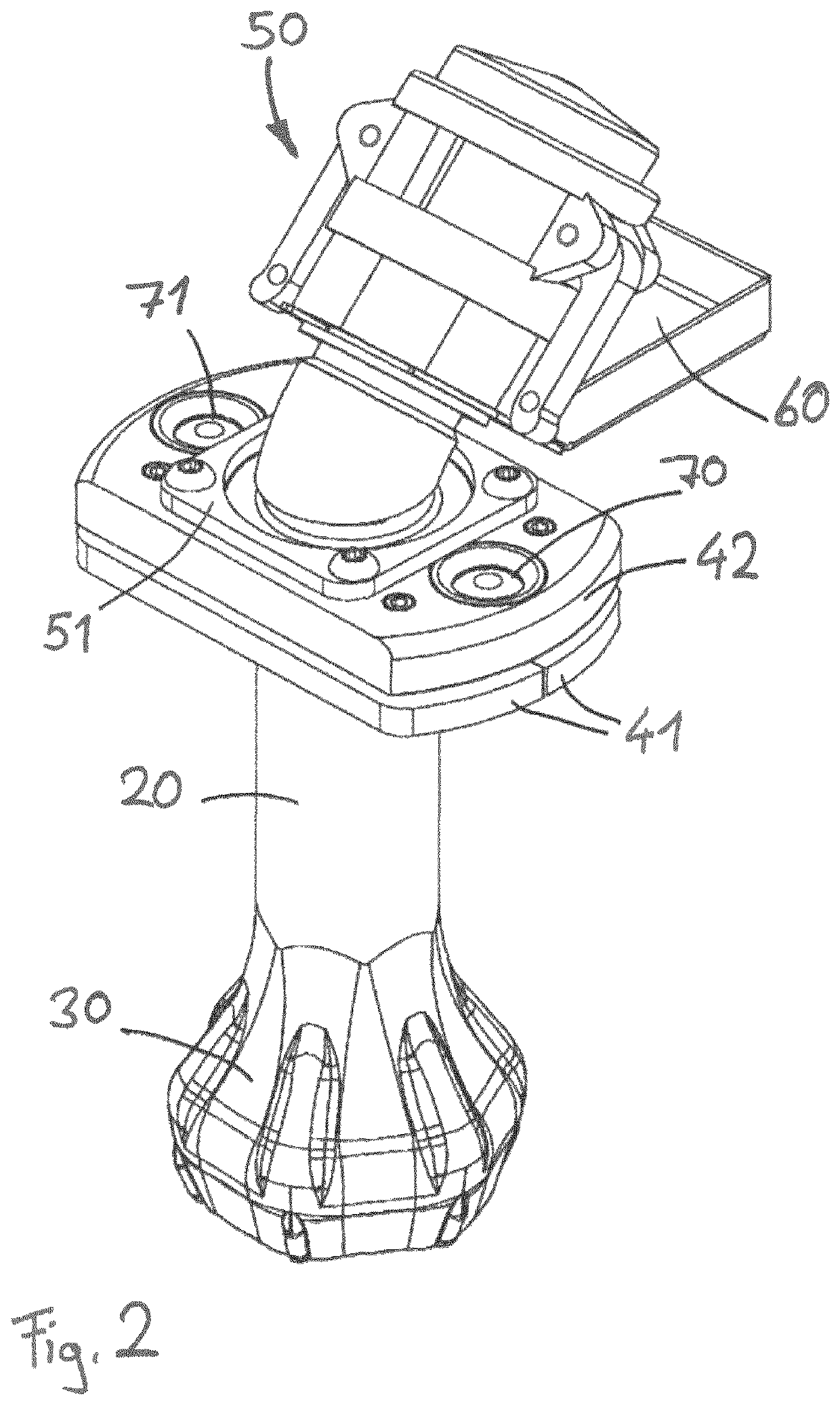 Suction device for a wastewater tank