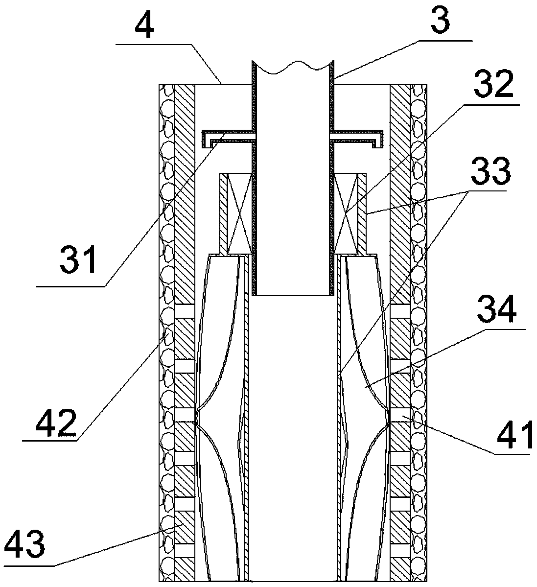 Agricultural infiltrating irrigation system