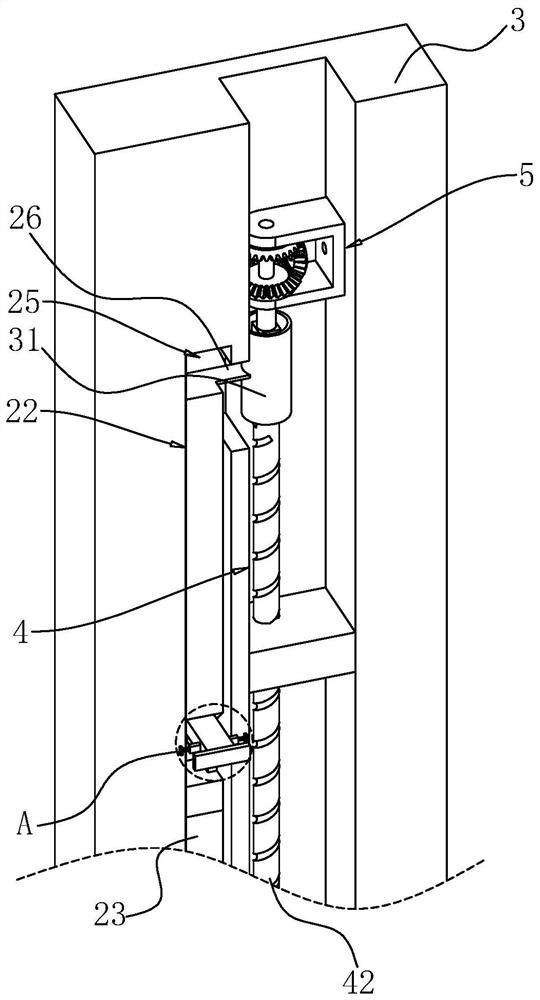 Scaffold wall connecting device