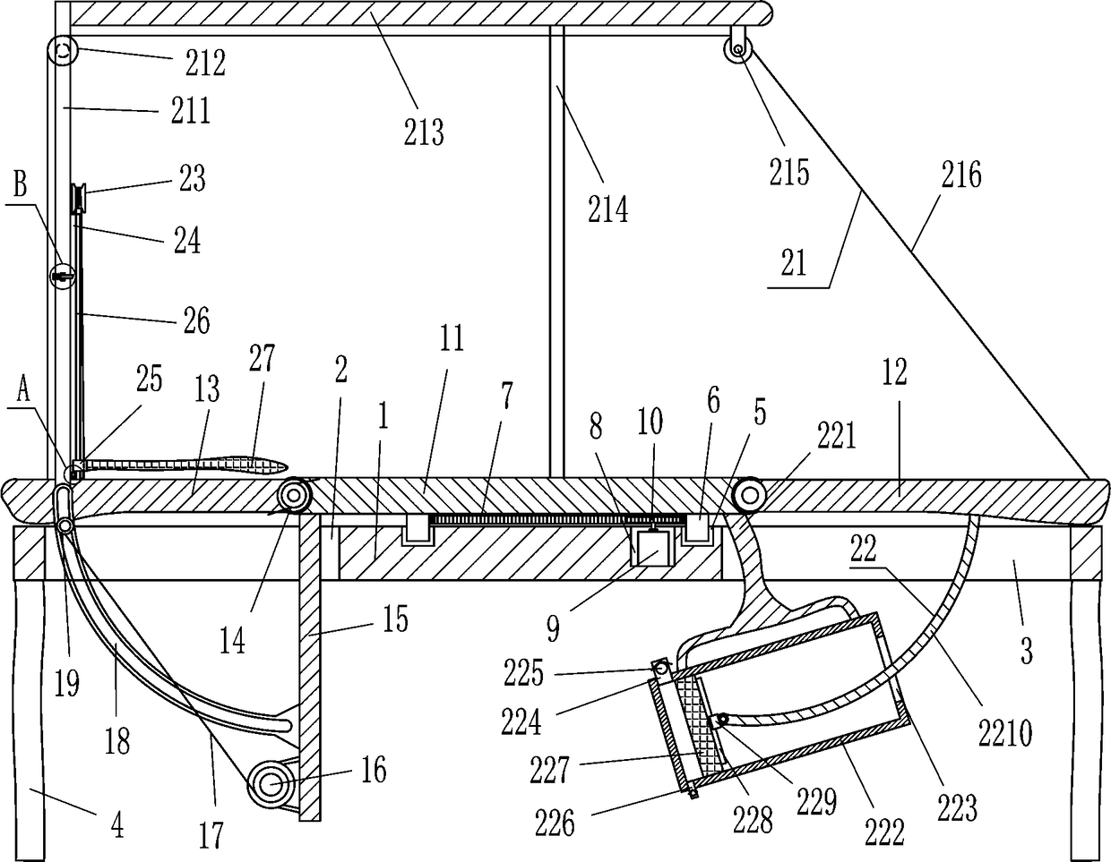 Medical patient getting-up facilitating device