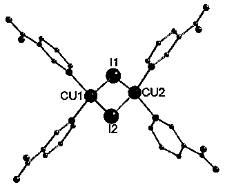 Indium-potassium-copper three-metal coordination polymer crystal and preparation method and application thereof