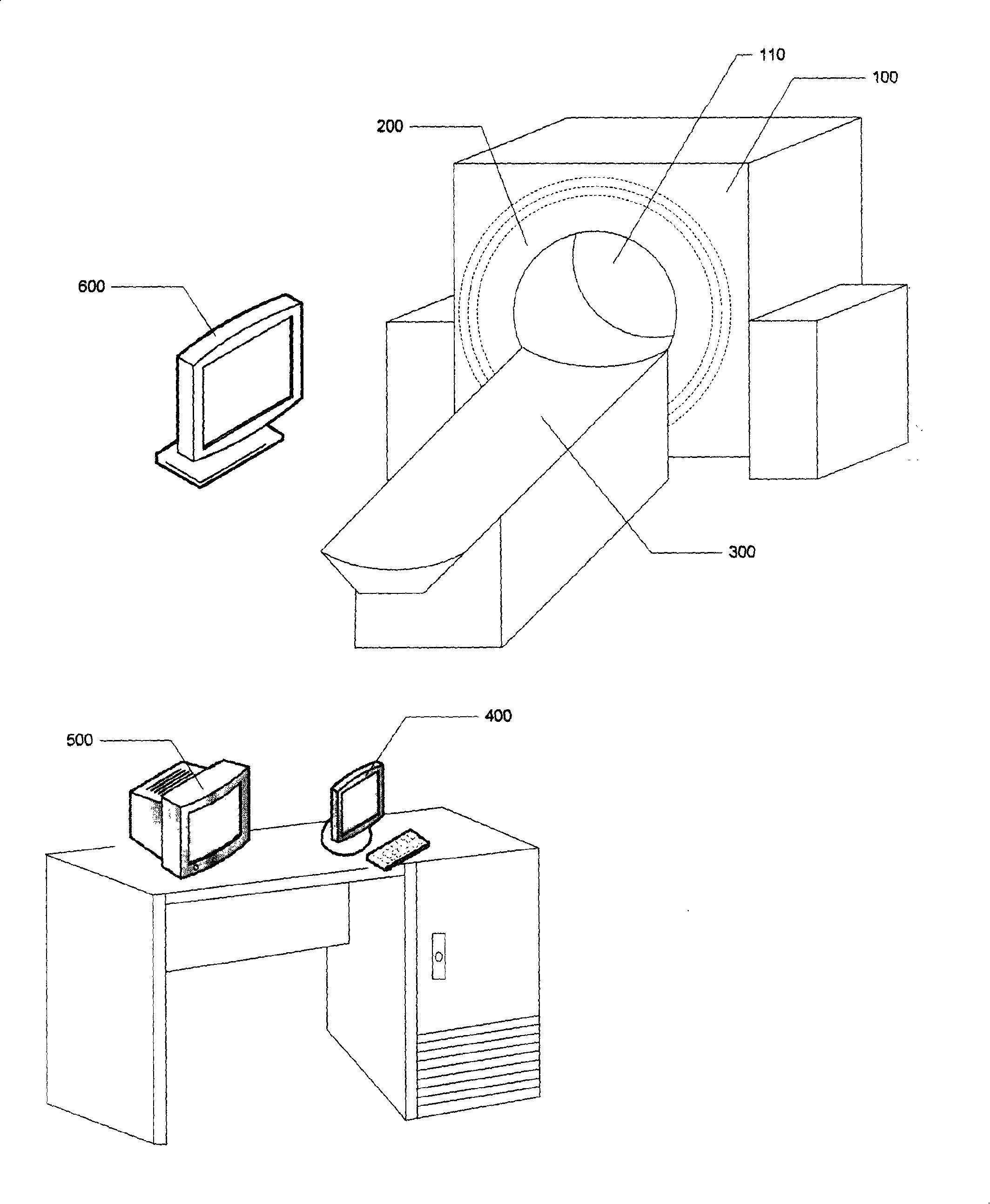 Method of displaying image in CT interventional therapy