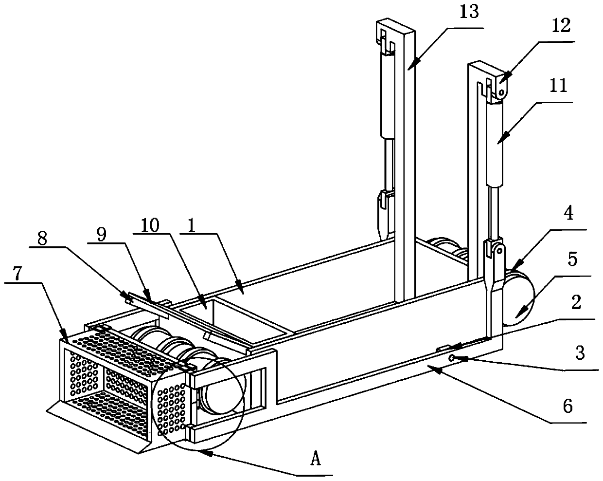 Convenient-to-move watercourse ecological remediation device