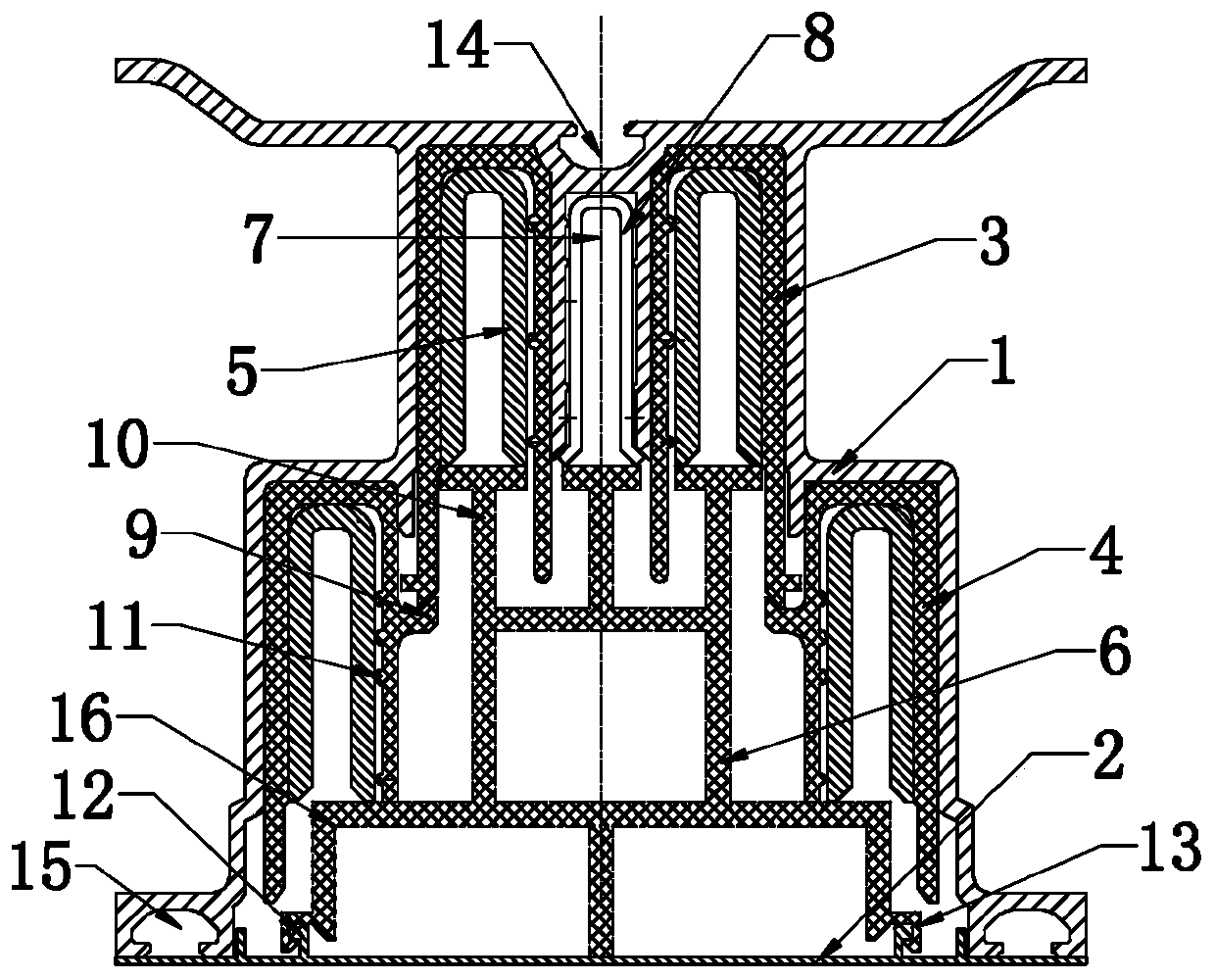 High-heat-dissipation bus duct structure