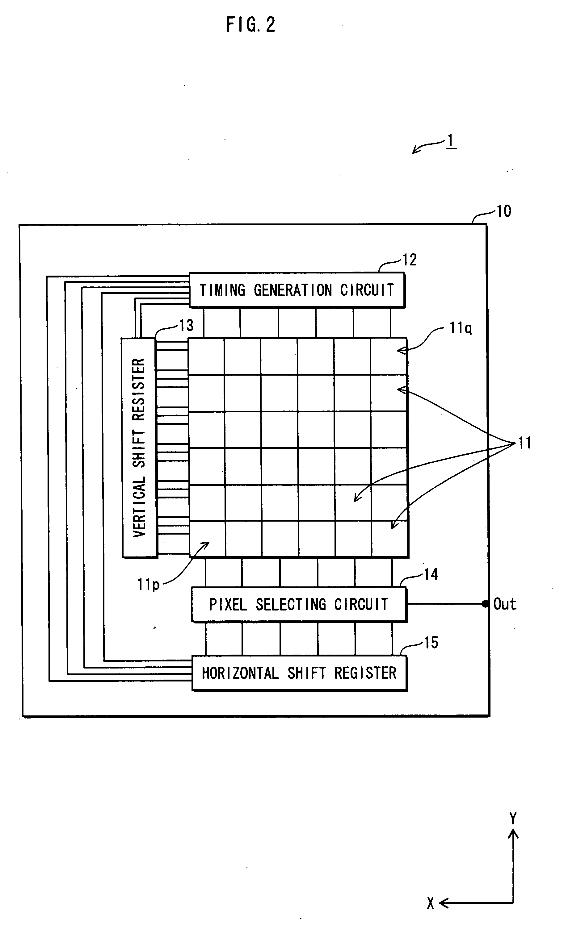 Solid-state imaging device having transmission gates which pass over part of photo diodes when seen from the thickness direction of the semiconductor substrate