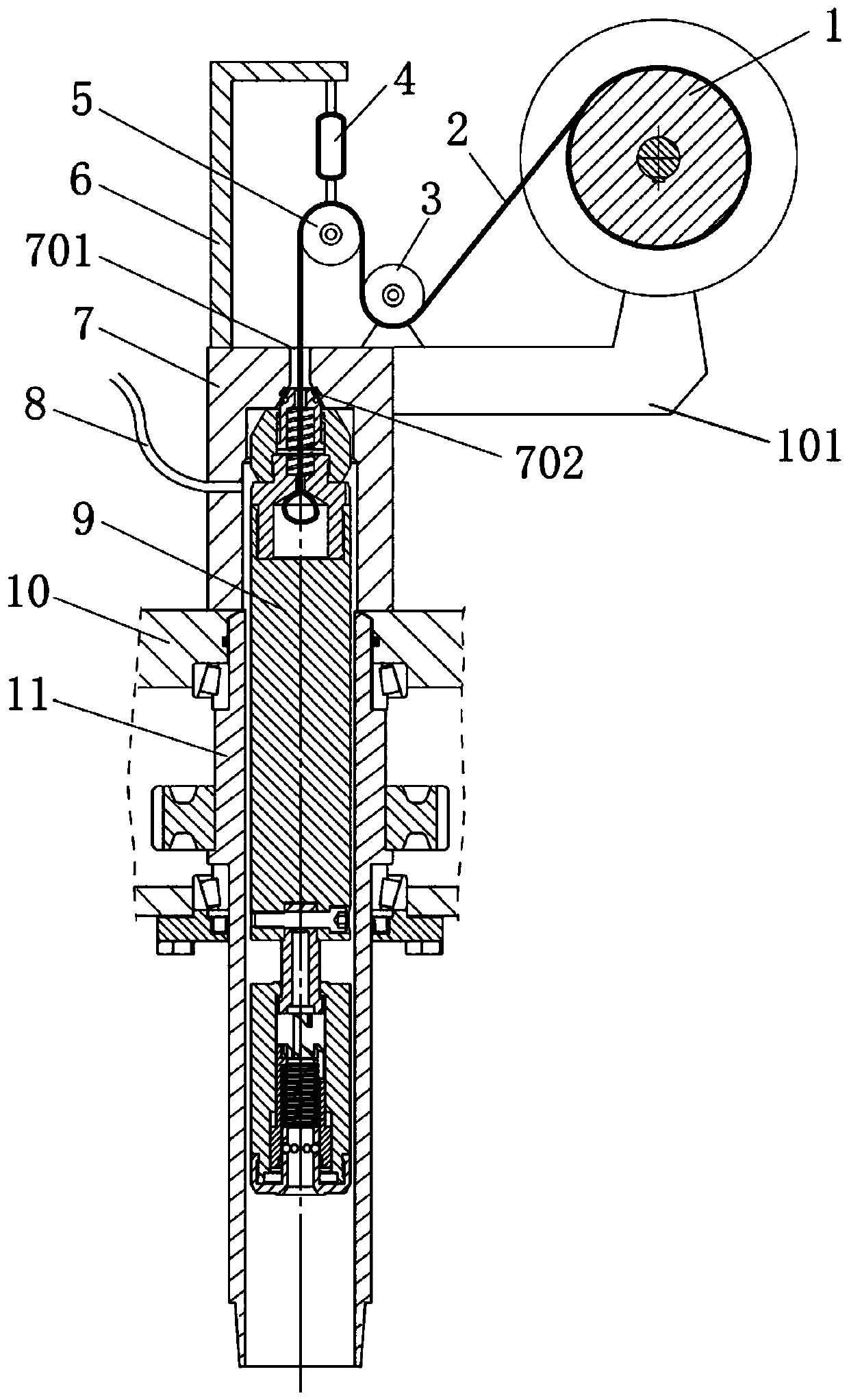 Rope coring fishing system for deep sea subsea drilling rig and method of use thereof