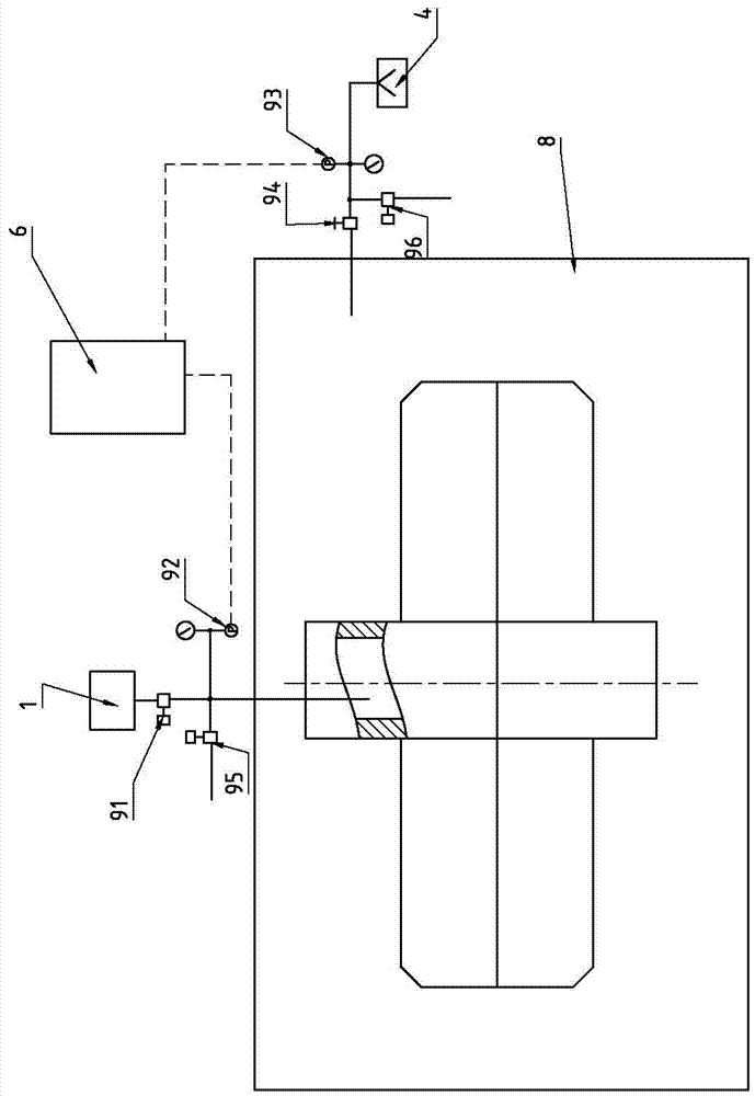 Air pressure testing method and system