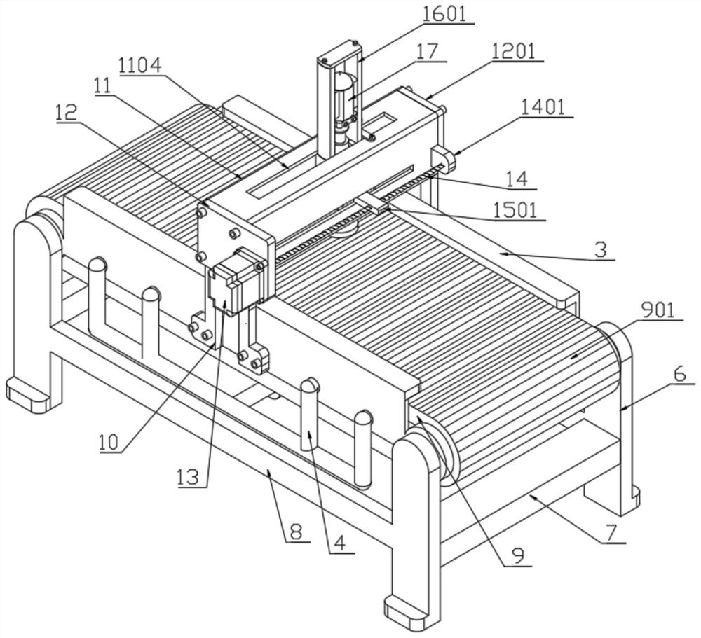 Full-automatic bristle disc bristle polishing device