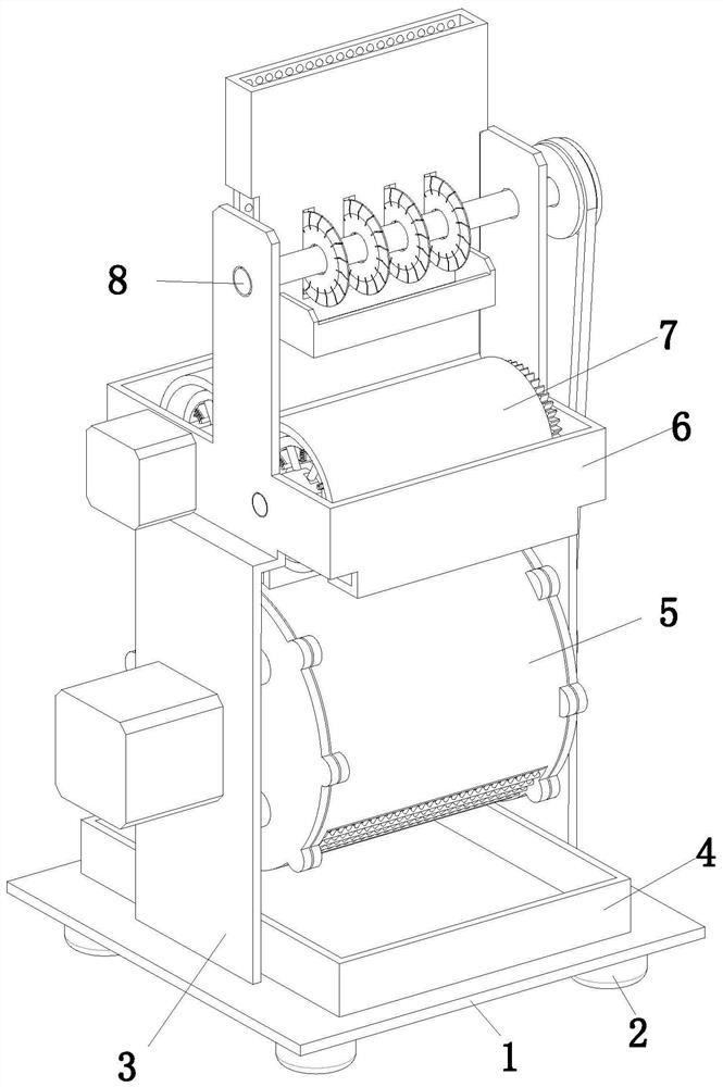 Flame-retardant shaving board manufacturing and processing raw material treatment machine and method