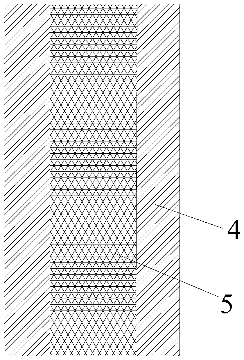 Self-water-absorbing composite geogrid