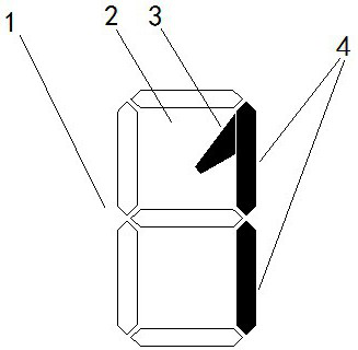 Segment code liquid crystal for measuring instrument