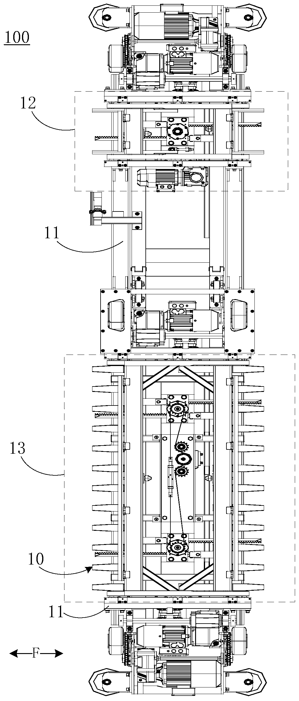 Vehicle handling system for automatically controlling comb frame from stopping stretching and stereo garage
