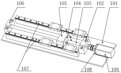 Tail end puncture mechanism capable of automatically fixing radioactive particle puncture needle