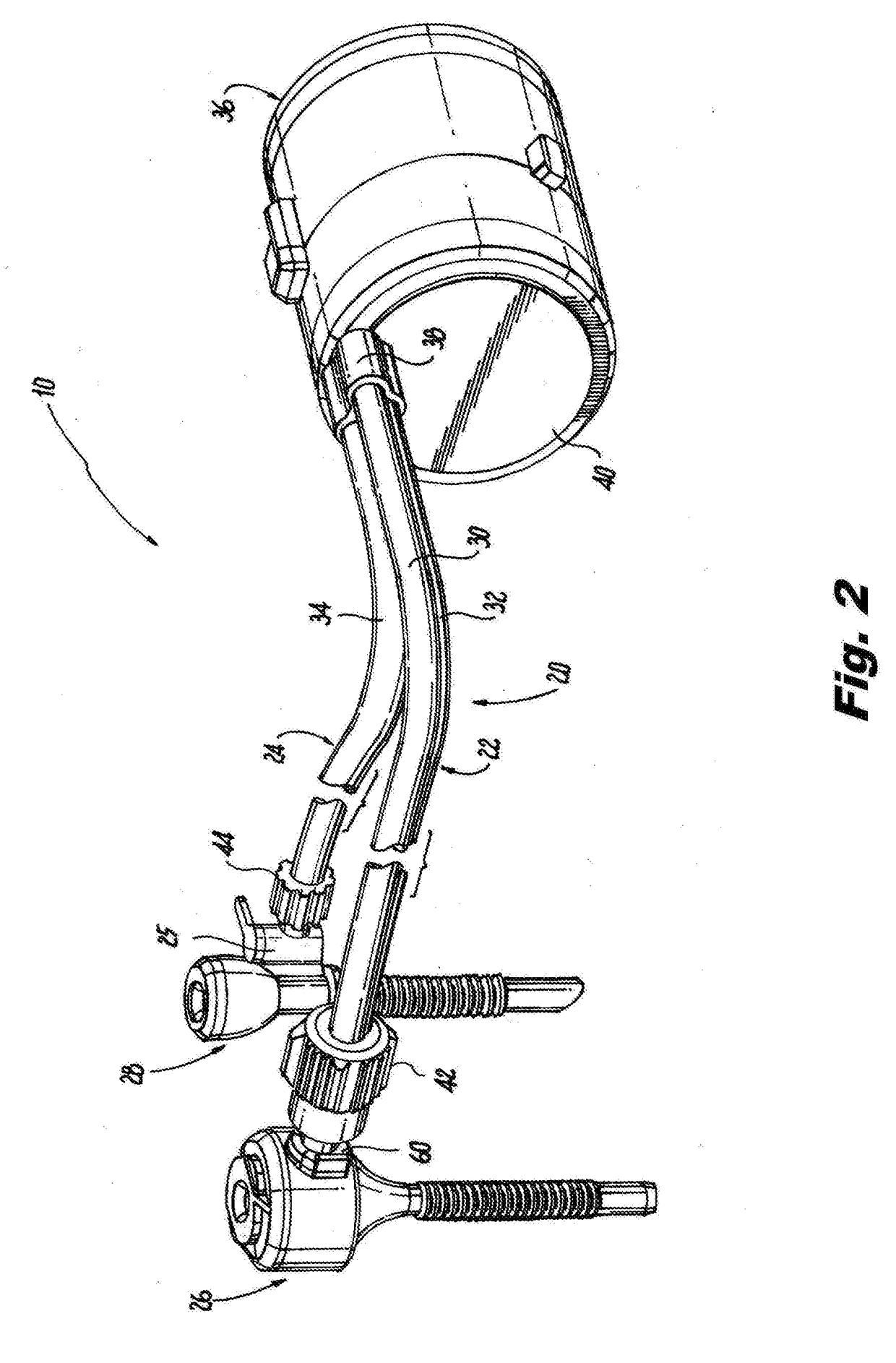 Separable two-part single lumen gas sealed access port for use during endoscopic surgical procedures
