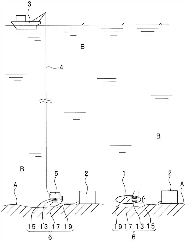 Underwater non-contact power supply device