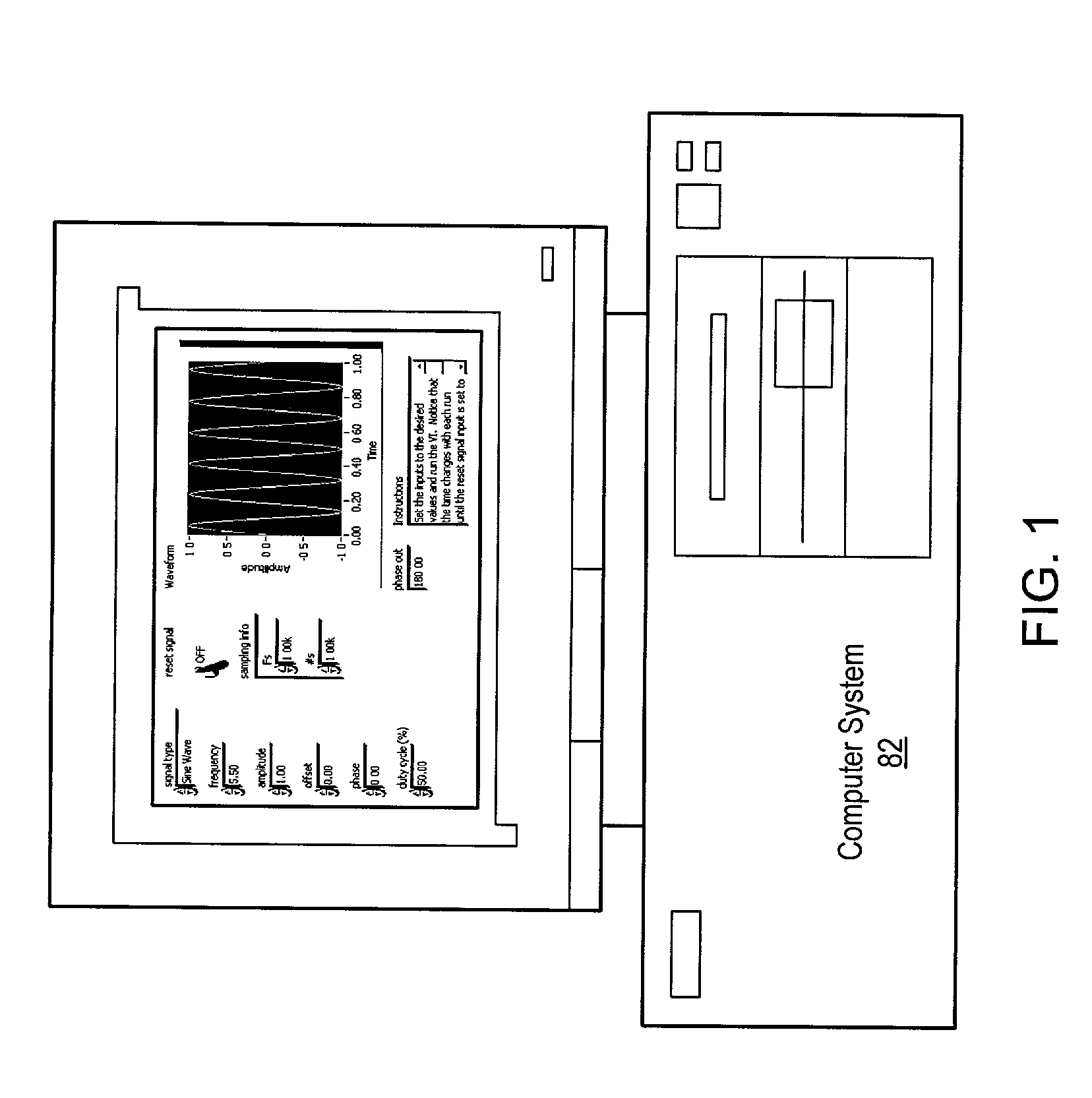 System and method for associating a block diagram with a user interface element