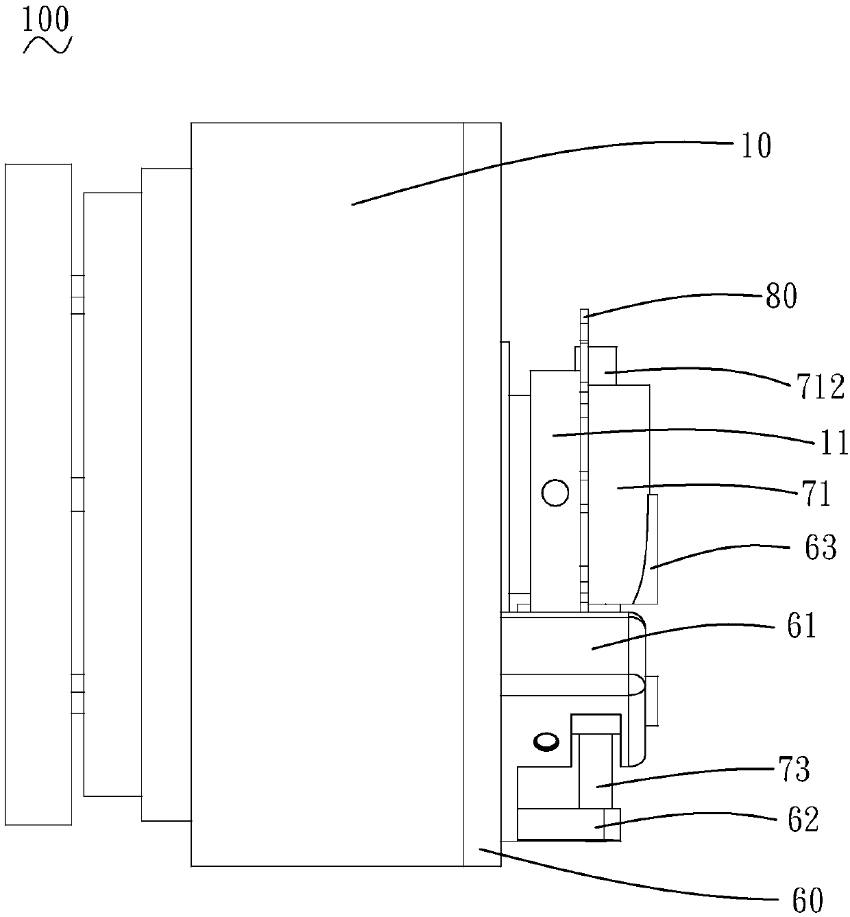 Motor power-off brake device and motor