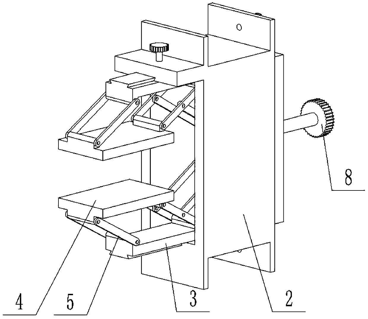 Overturning support welding jig