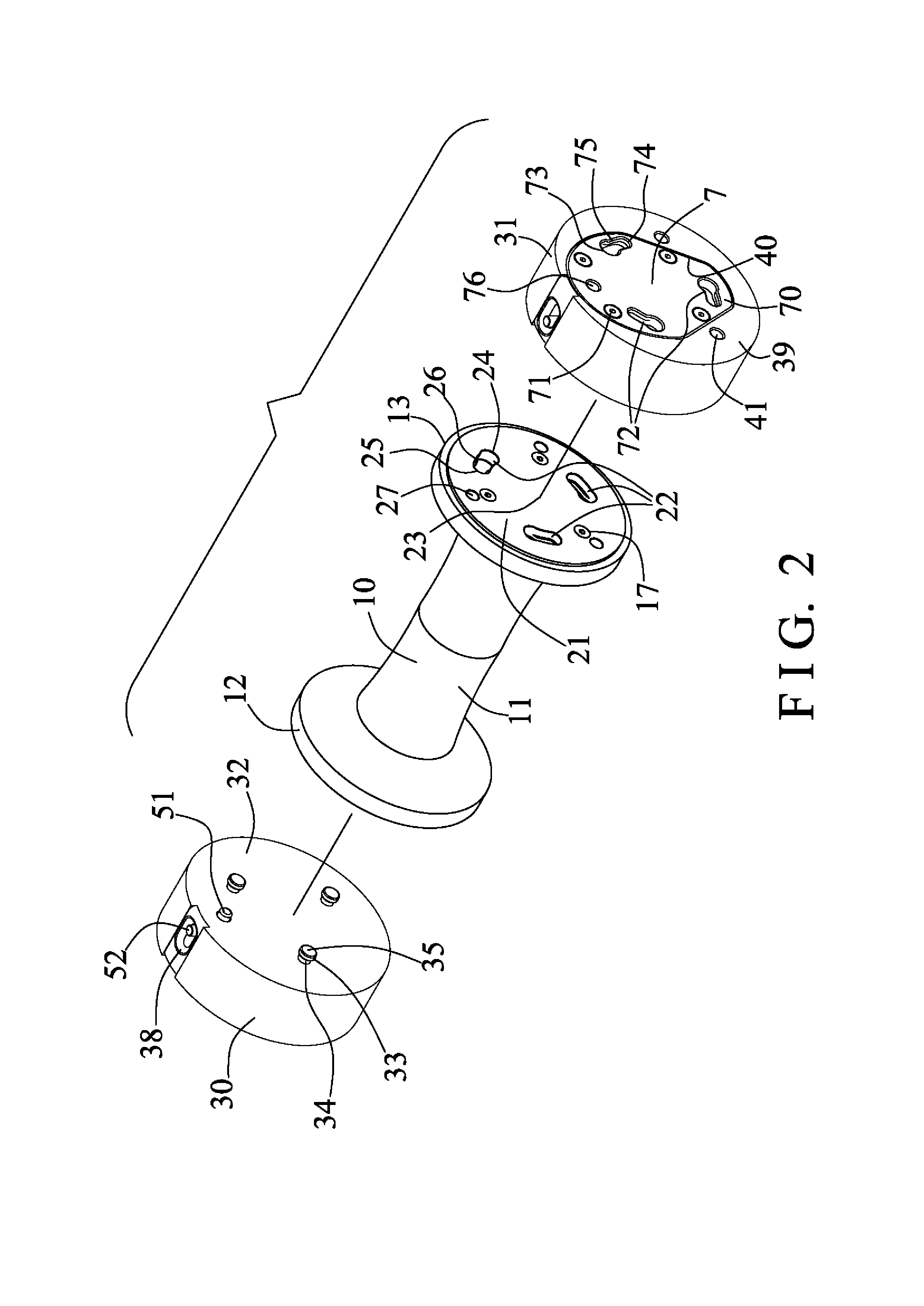 Adjustable dumbbell