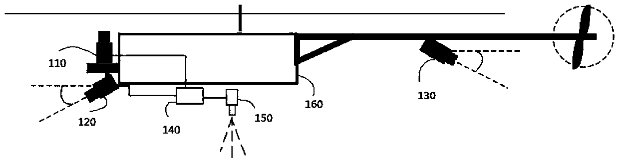 Unmanned aerial vehicle based on spectrum detection and spraying control method