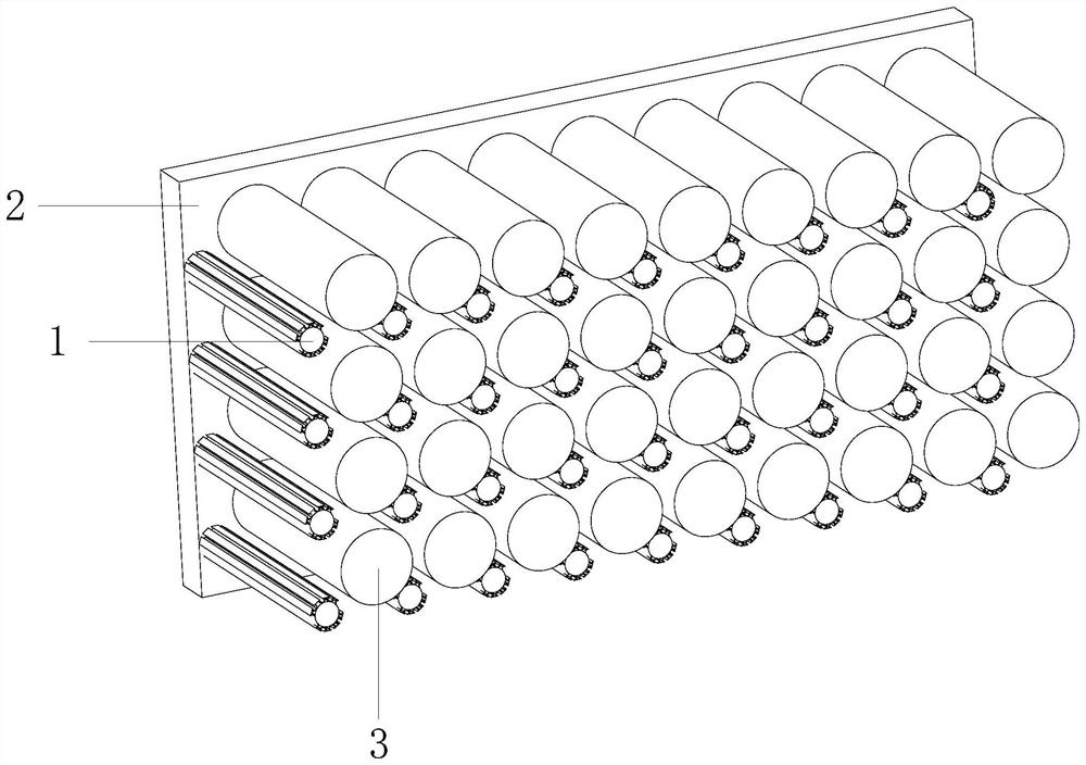 Self-adaptive cooling variable battery cell bracket