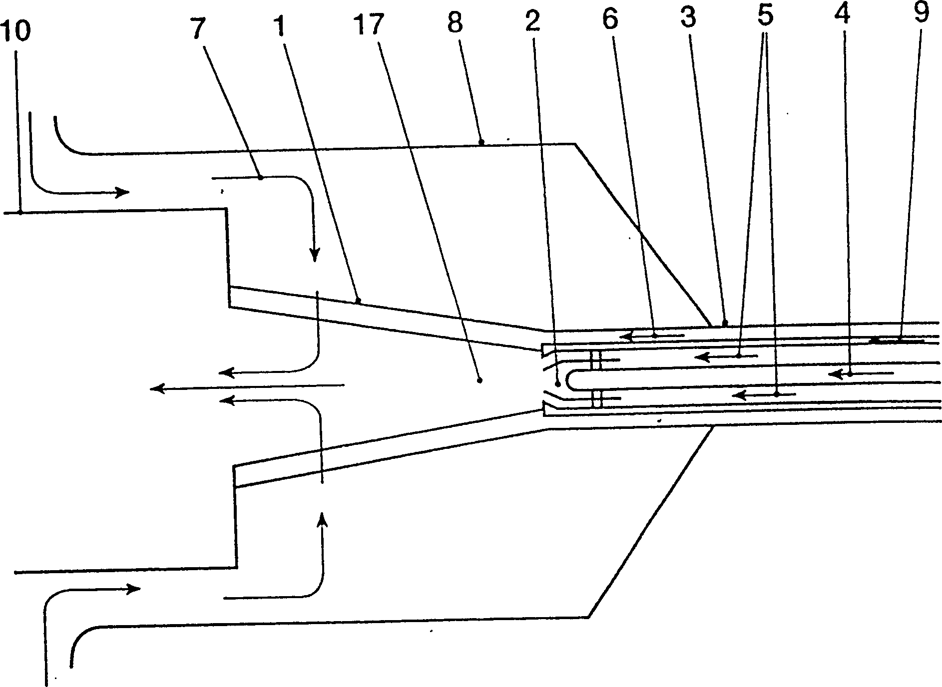 Airflow spray mouth