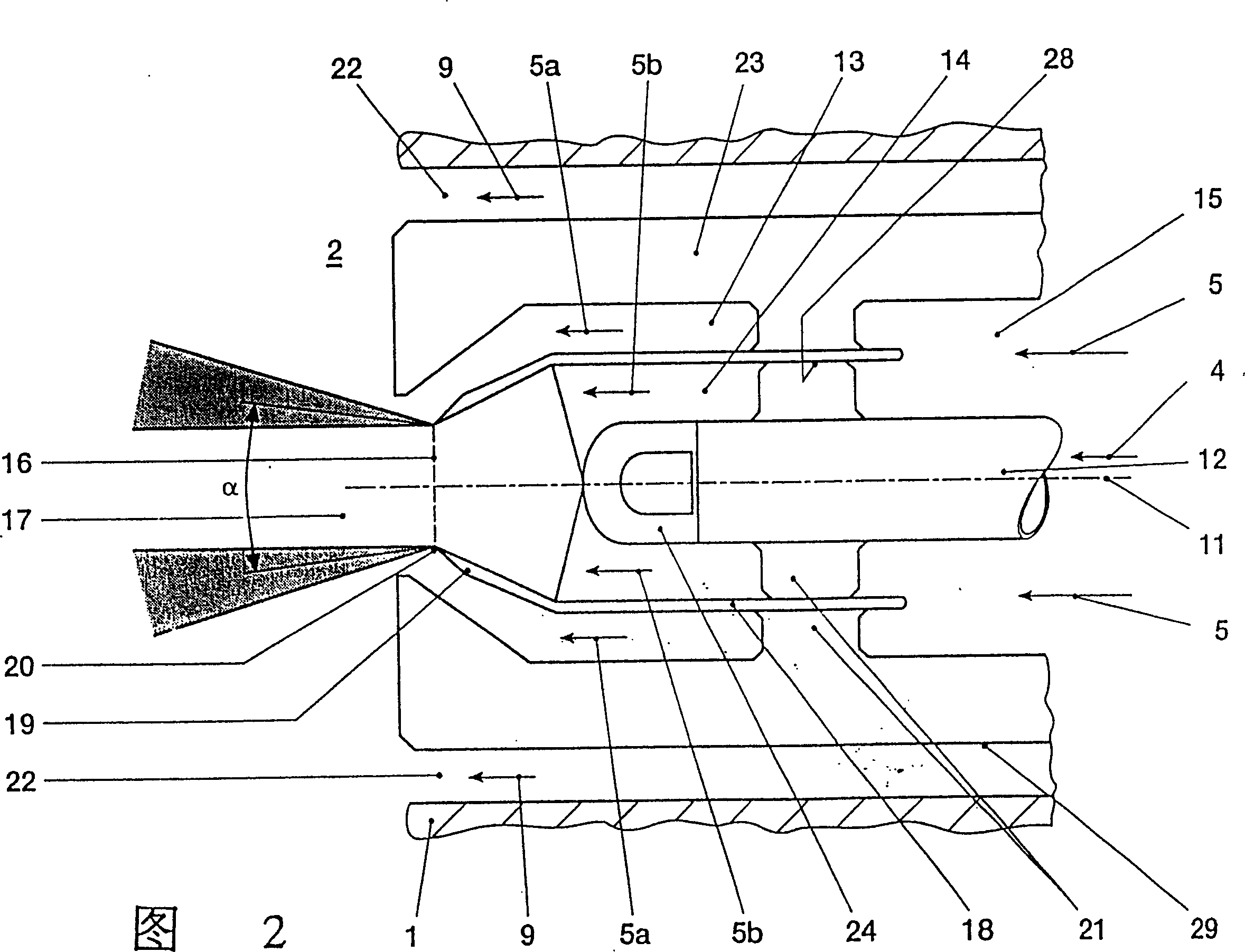 Airflow spray mouth