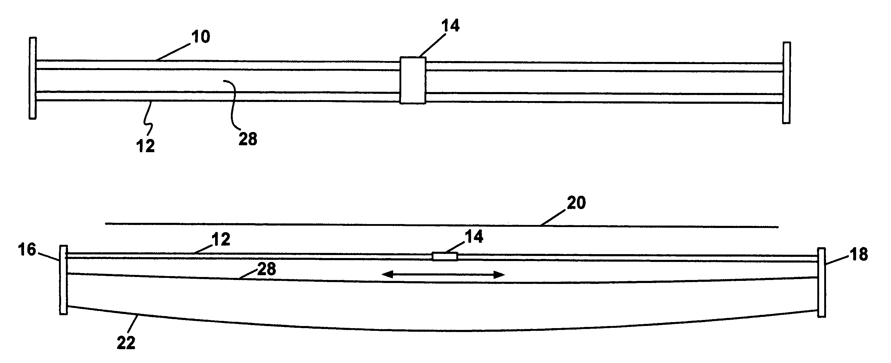 Tensioned scanner rails