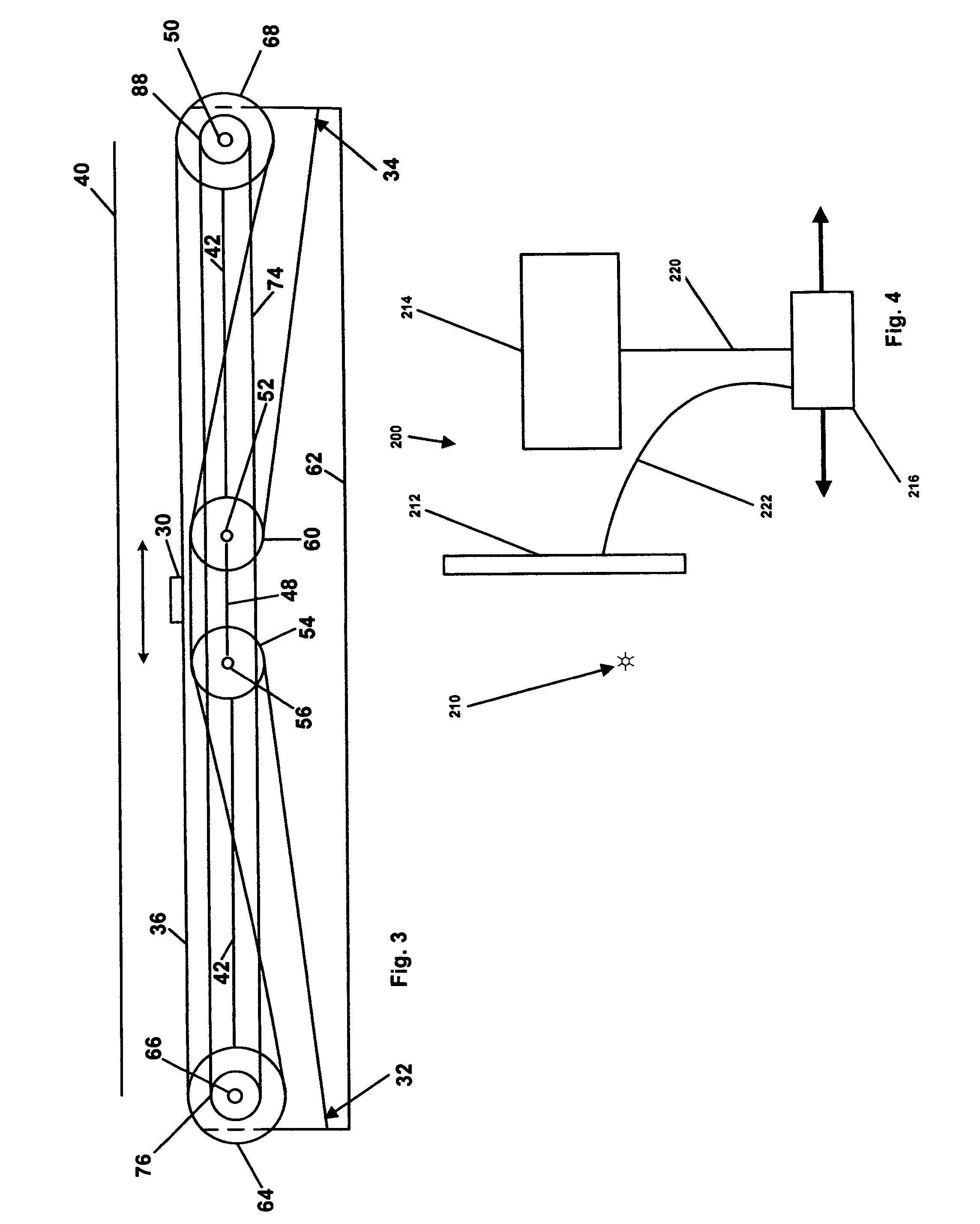 Tensioned scanner rails