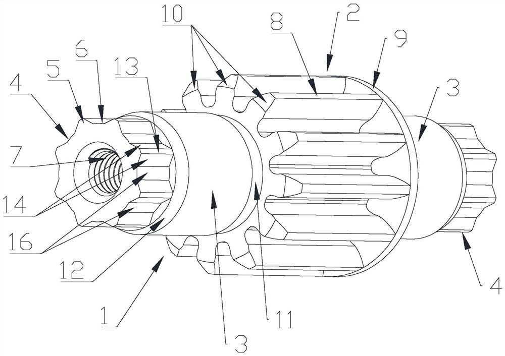 Door closer gear shaft and machining method thereof