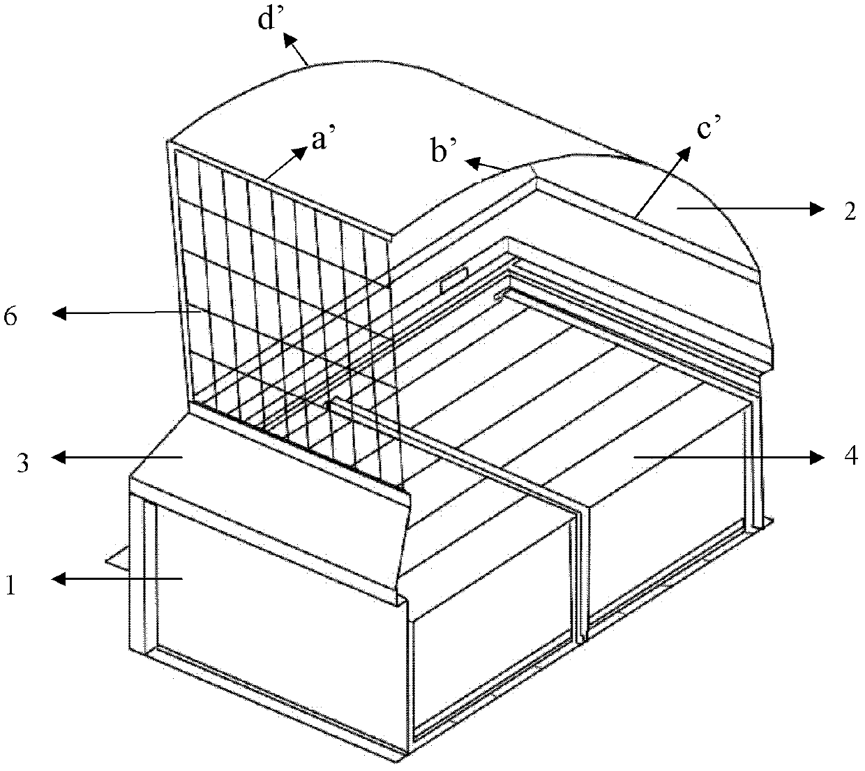 Device for eliminating flammable gas in closed environment