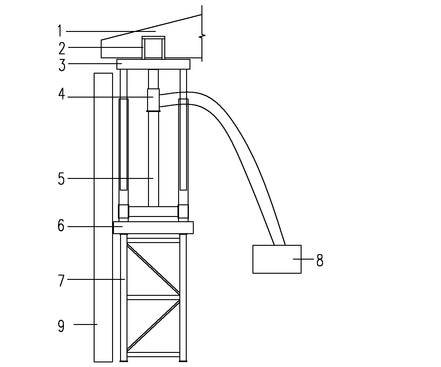 Device and construction method for overall lifting of single-story industrial factory roof
