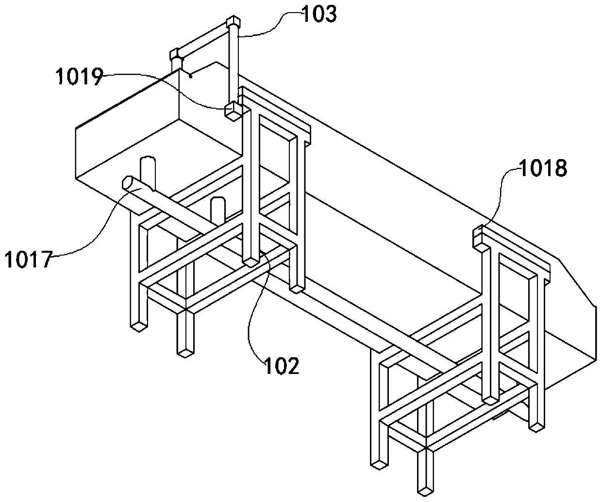 A water cooling device system and its control method for the production of plastic pencils