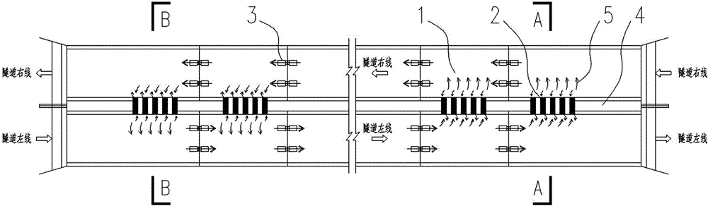 Natural ventilation cooling device and method of tunnels