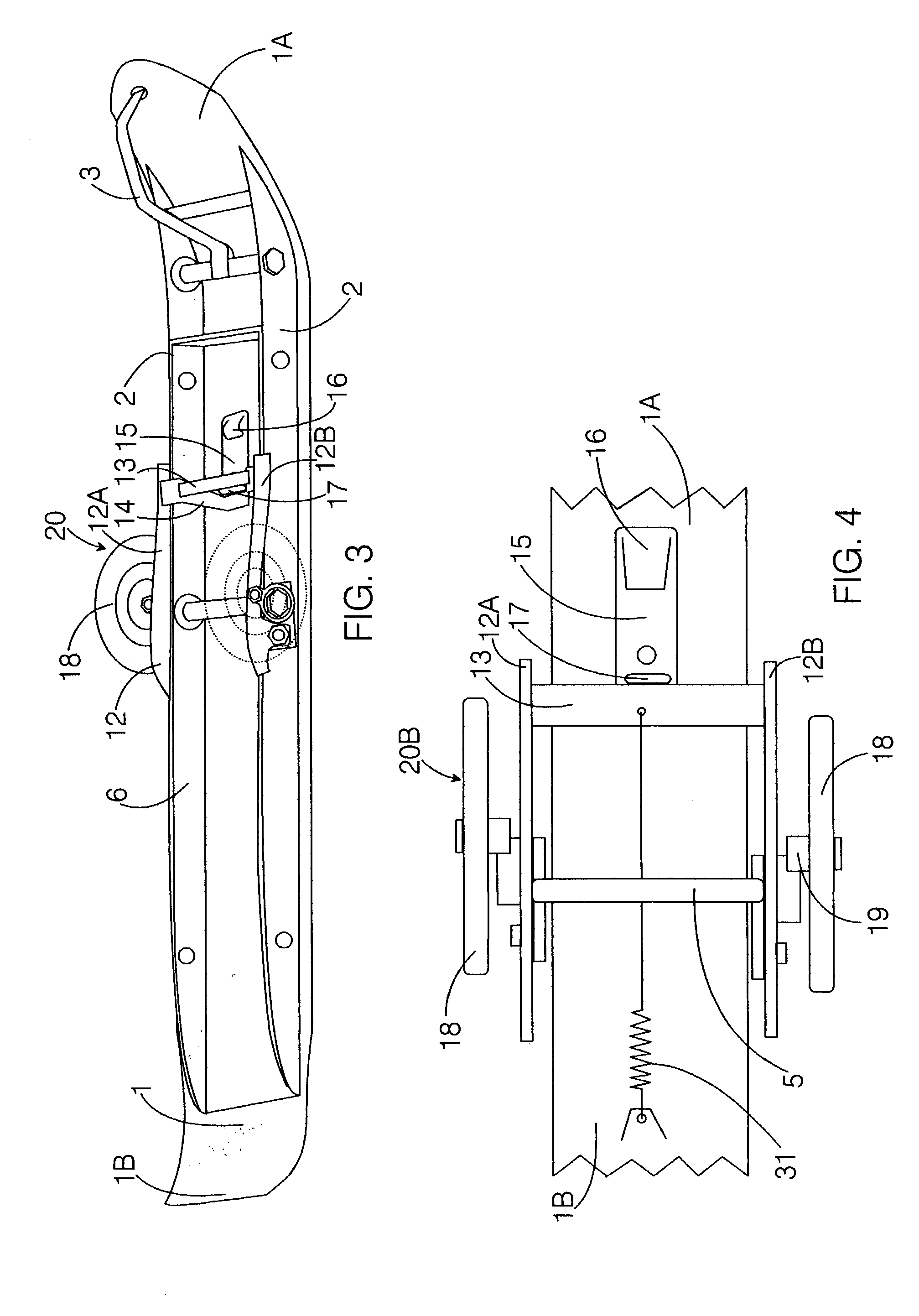 Convertible ski-supported vehicle