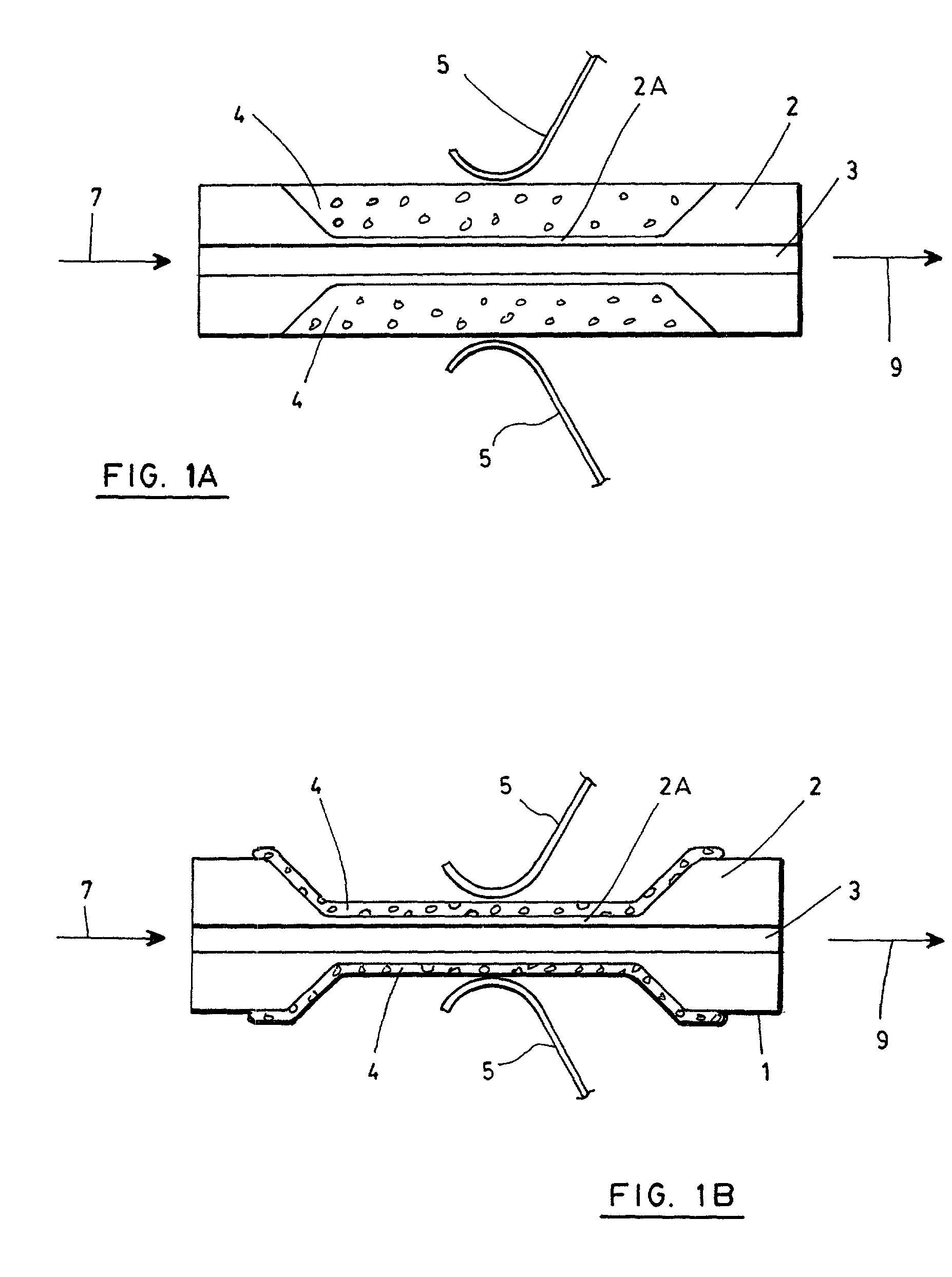 Microporous glass waveguides doped with selected materials
