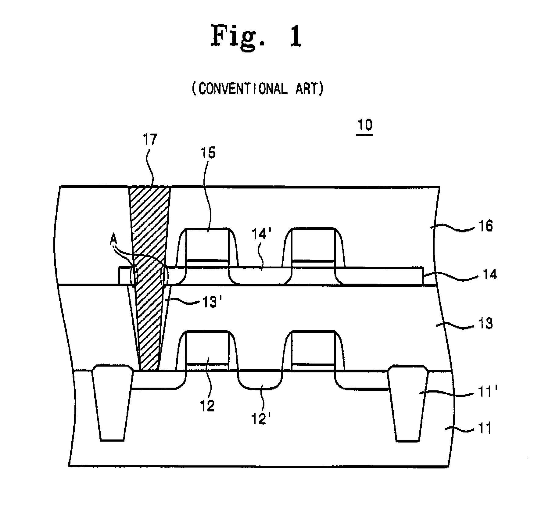 Semiconductor device having stacked transistors