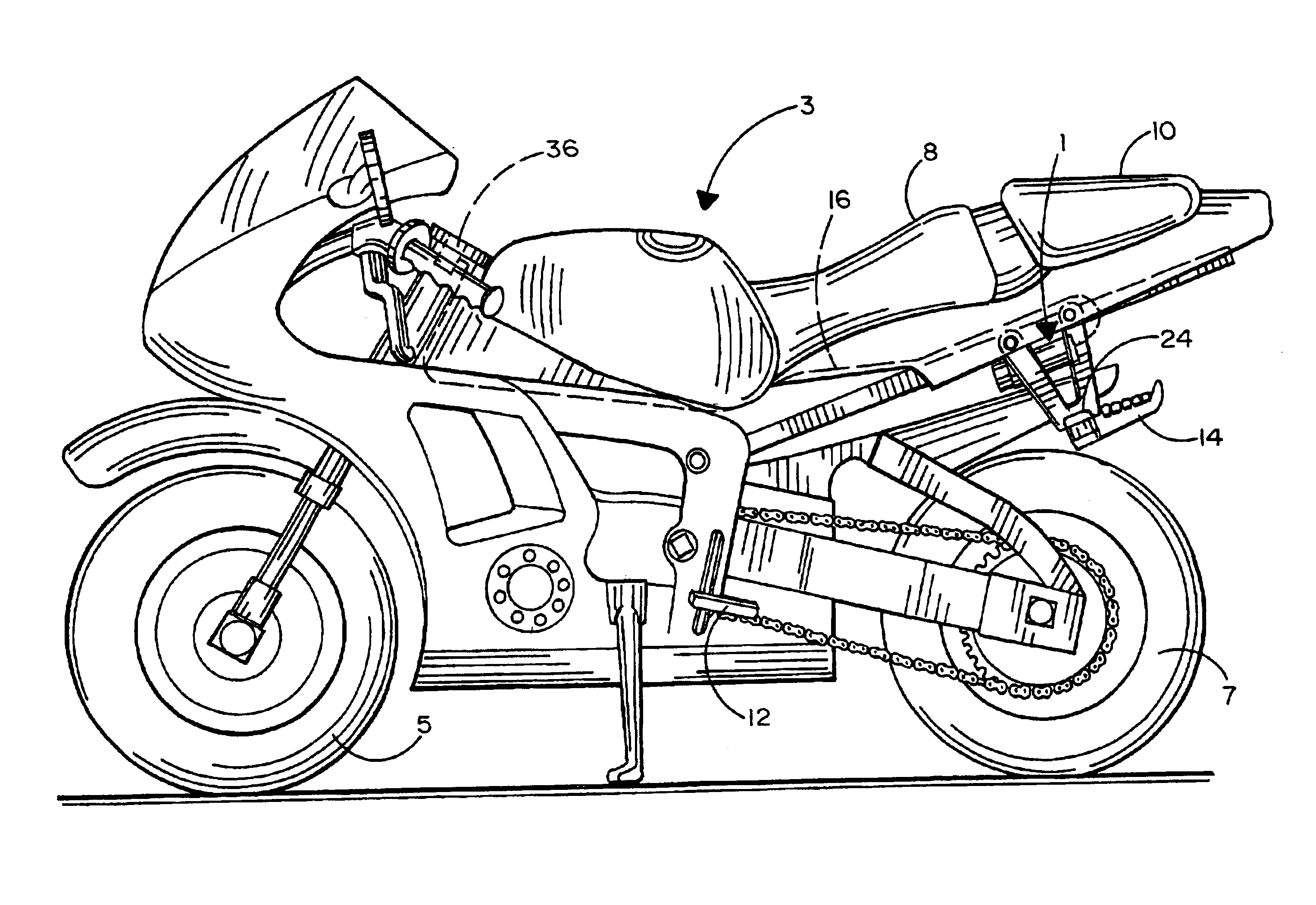 Engine control tilt switch for motorcycles