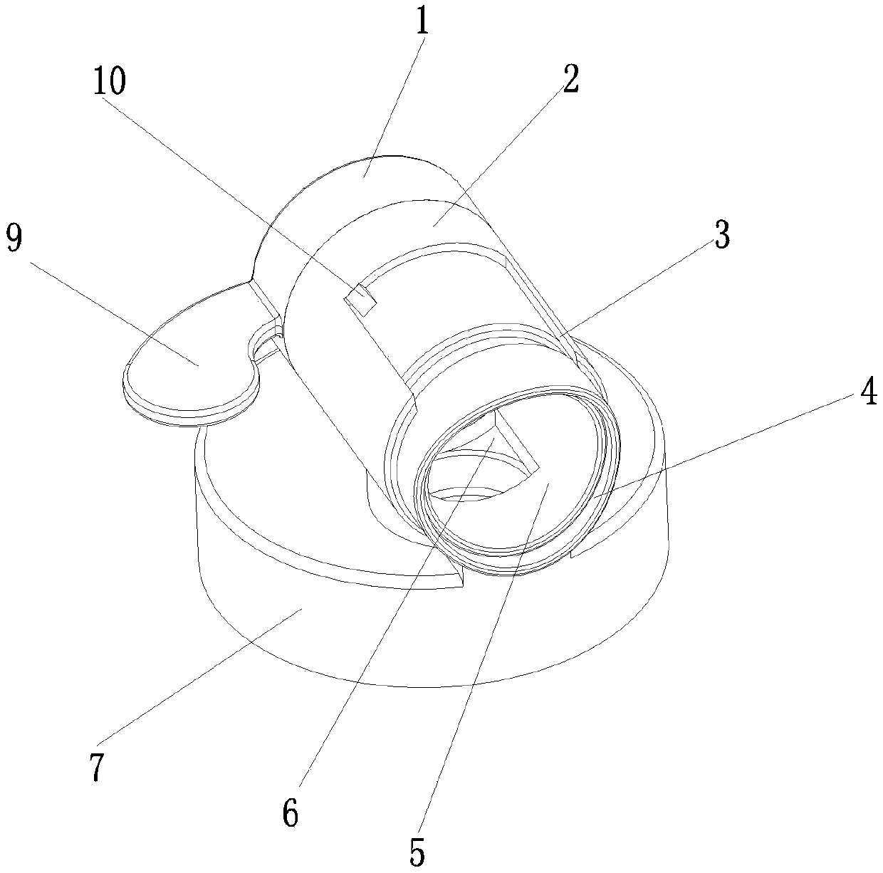 A rotatable cover assembly