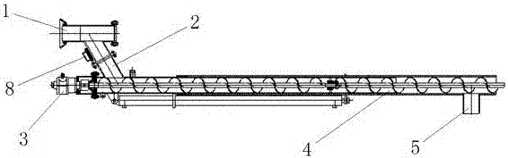 Integrated slag discharge device for drill carriage