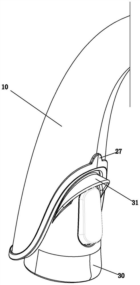 Extraction type faucet structure