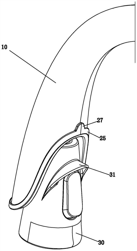 Extraction type faucet structure