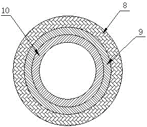 High temperature and high pressure resistant packaging method for downhole communication device of coiled tubing drilling rig