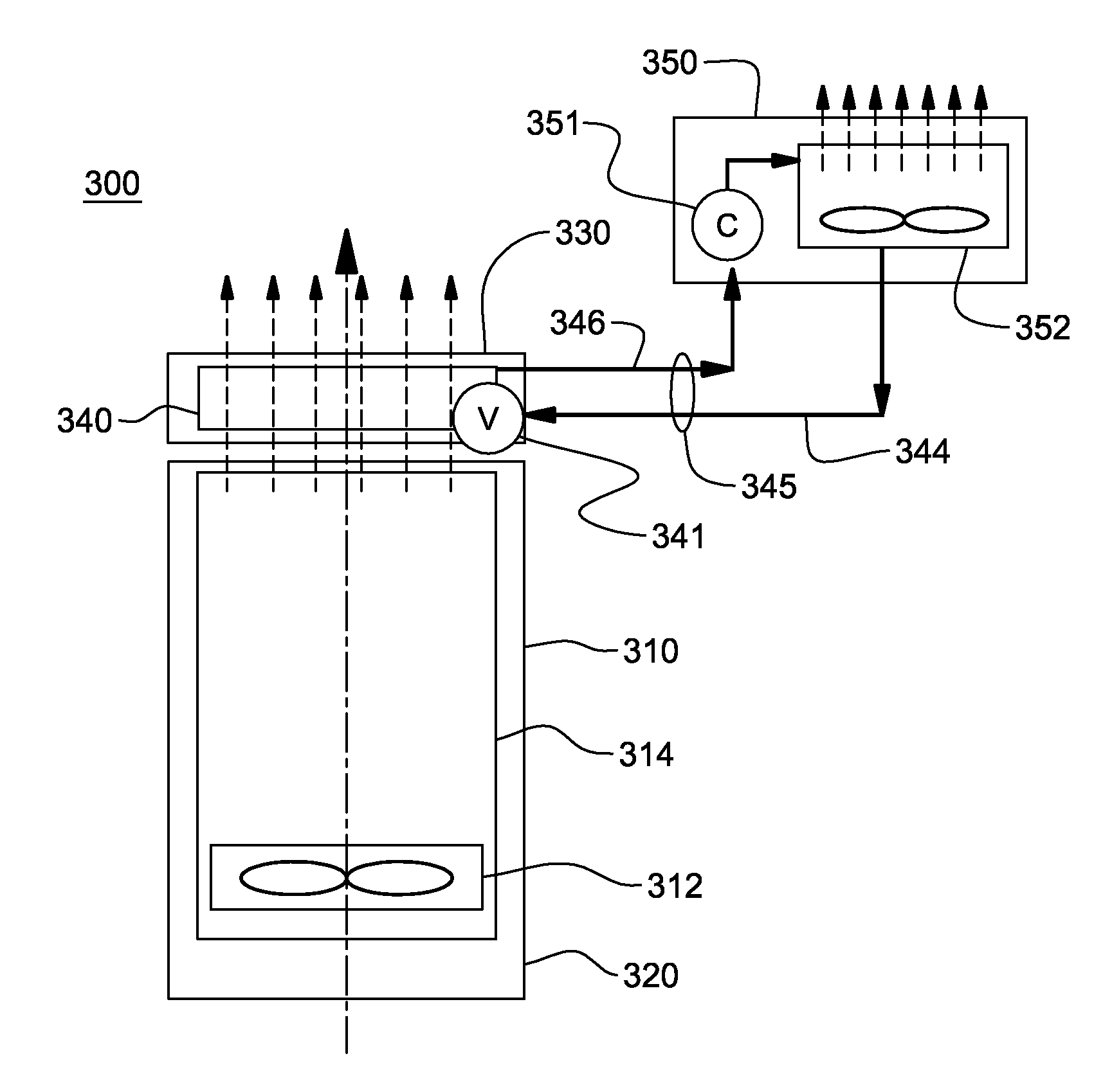 Vapor-compression heat exchange system with evaporator coil mounted to outlet door cover of an electronics rack