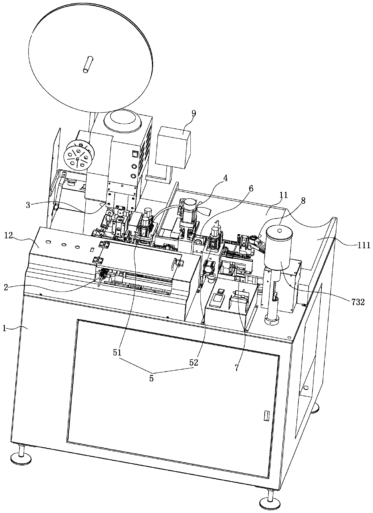 Fully automatic multi-core wire crimping and tinning terminal machine