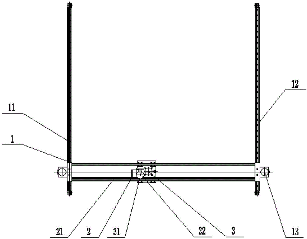 Coordinate type positioning device of shell-and-tube heat exchanger cleaning facility