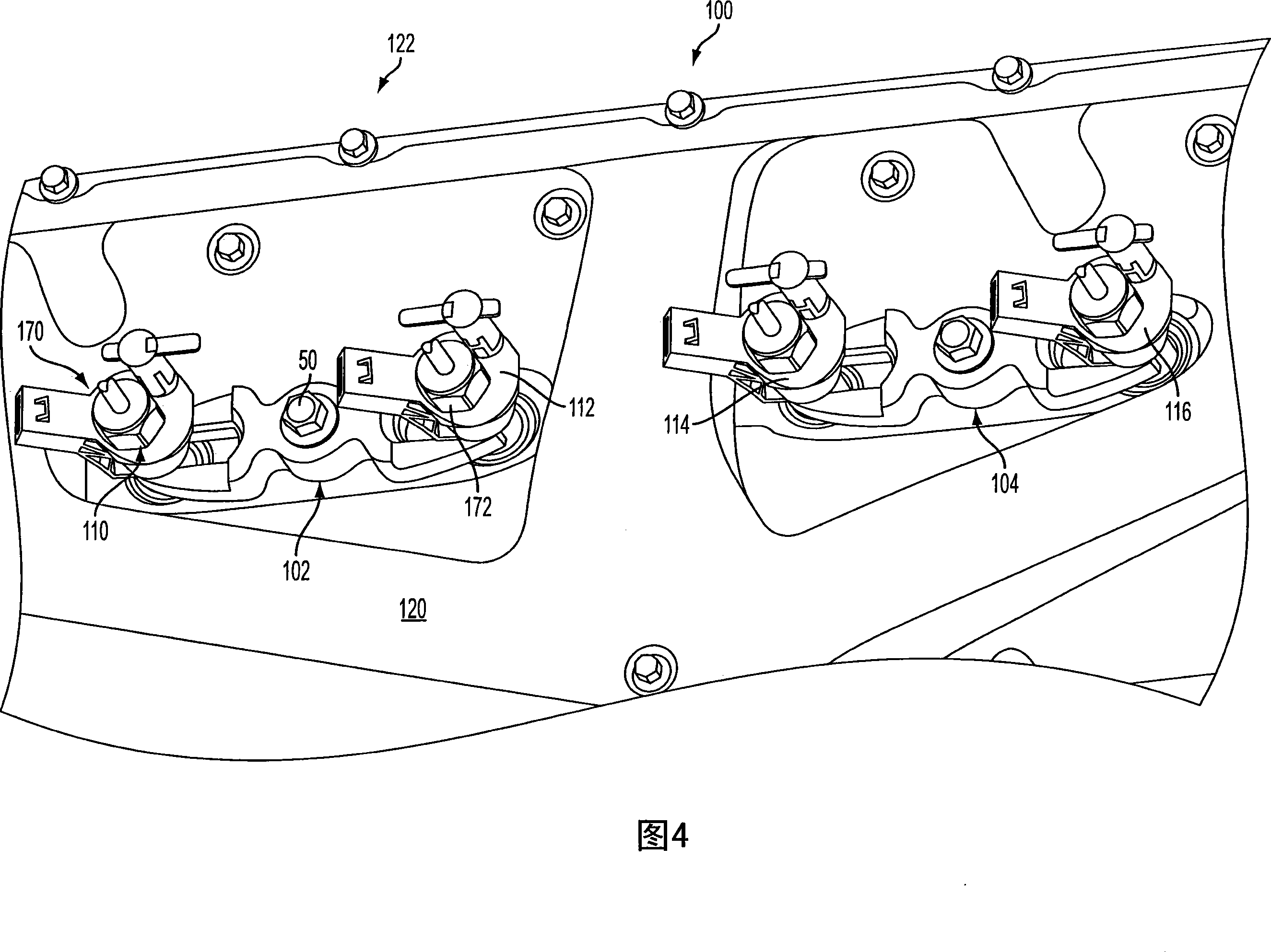System and method for securing fuel injectors