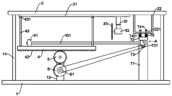 Cutting device for automobile transmission shaft machining