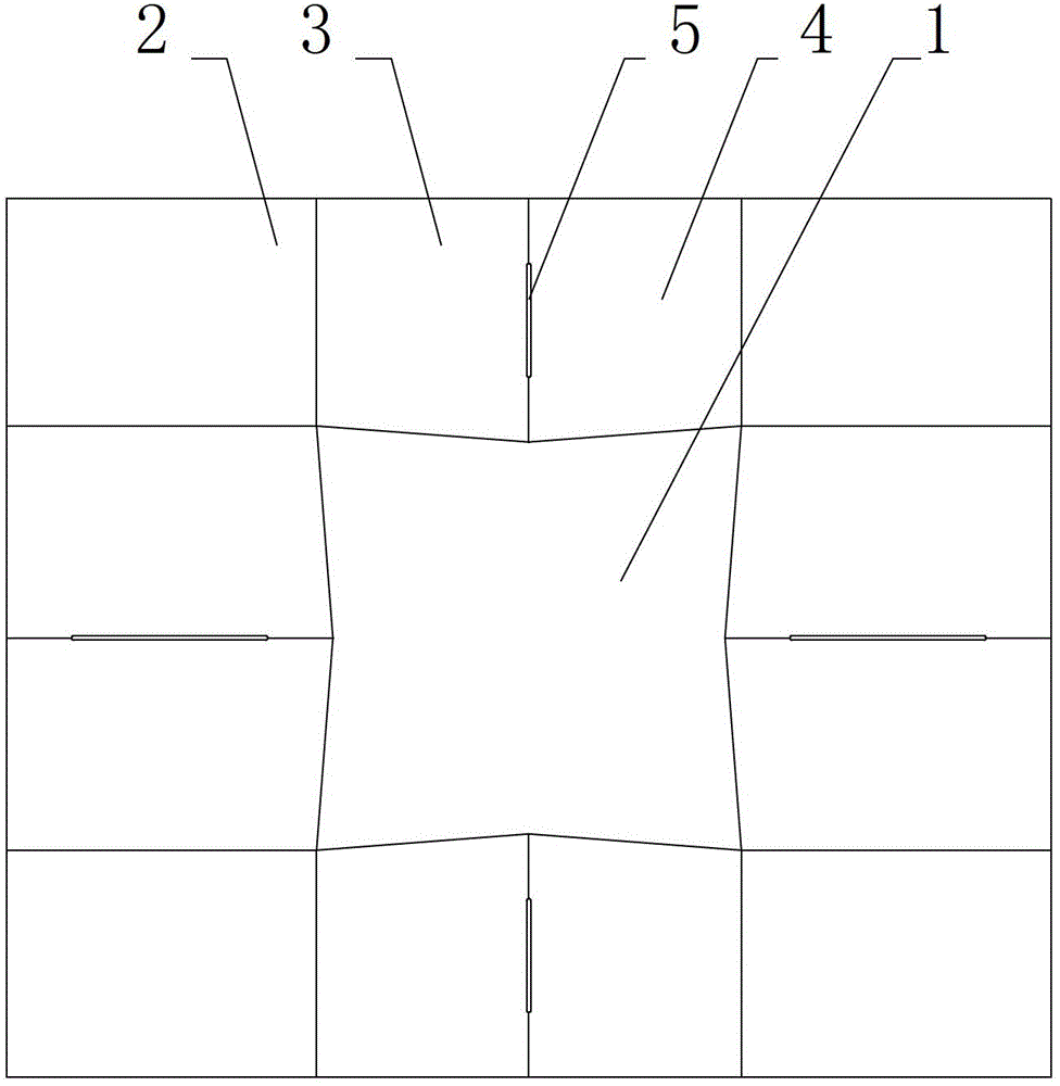 Cross partition board