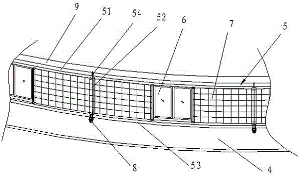 Follow-up sewage tank with membrane sealing cover